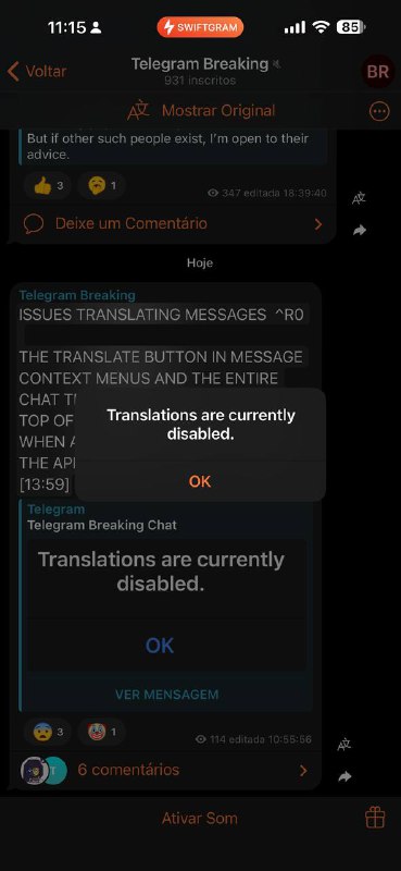 Luiz Felipe in Swiftgram Chat