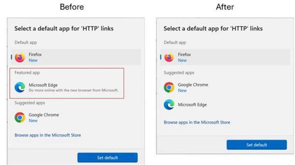 Windows设置调整：更改默认浏览器不再主推Edge在被欧盟列为“守门人”之后，微软近日公布了几项精心设计的措施，以确保能够遵守DMA法规