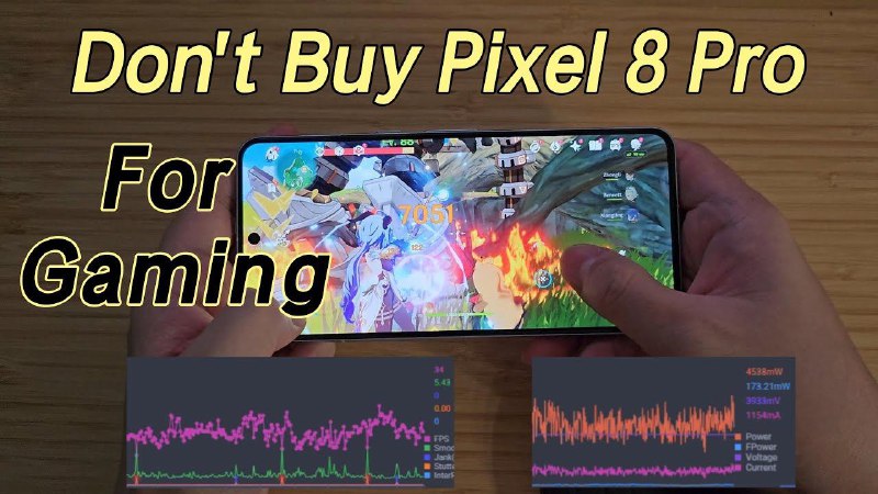 实测谷歌 Pixel 8 Pro 手机游戏表现糟糕主播 Golden Reviewer 近日使用《原神》游戏，对谷歌 Pixel 8 Pro 旗舰进行了游戏性能测试，结果表现比较糟糕