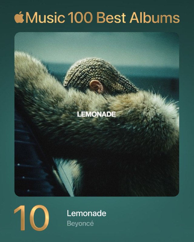 Apple Music 百大最佳专辑名单已全部揭晓完整名单：Apple Music 100 Best Albumsvia kurage Sena🗒 标签: #Apple📢 频道: @GodlyNews1🤖 投稿: @GodlyNewsBot