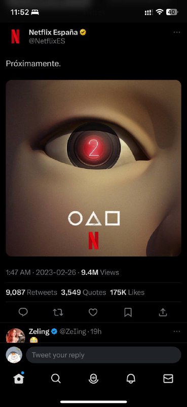 Squid Game（鱿鱼游戏）第二季即将上线via 三三🗒 标签: #Netflix 📢 频道: @GodlyNews1🤖 投稿: @GodlyNewsBot