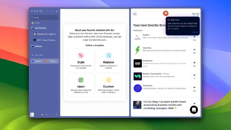新版QQ浏览器1:1复刻Arc浏览器