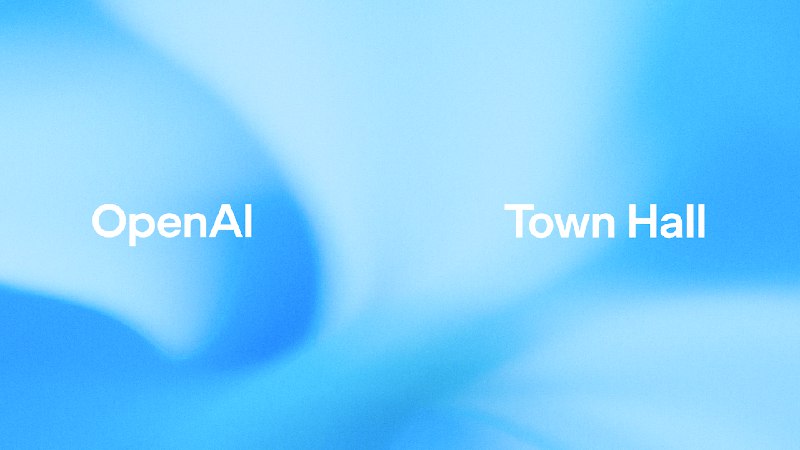 Livestream | OpenAI Town Hall