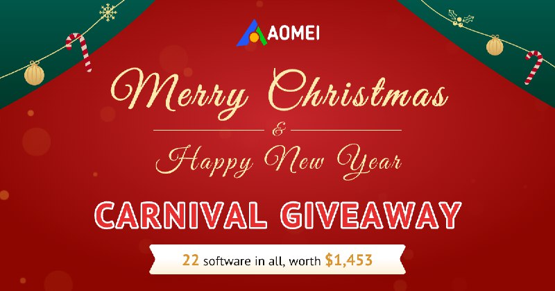 Merry Christmas & Happy New Year Carnival Giveaway