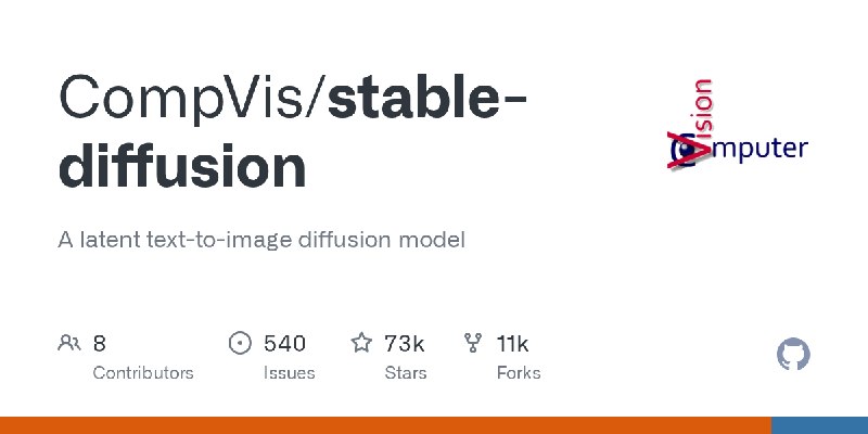 GitHub - CompVis/stable-diffusion: A latent text-to-image diffusion model