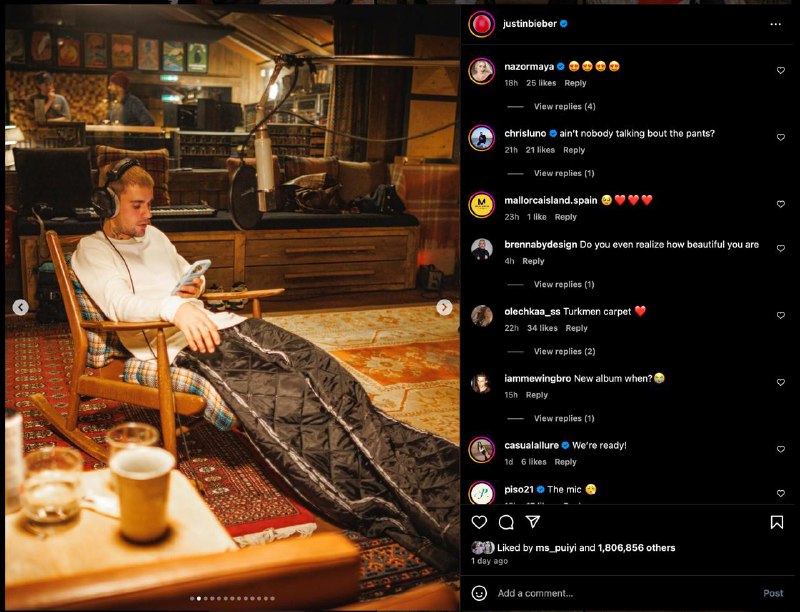 wow 看来Justin要出新专了