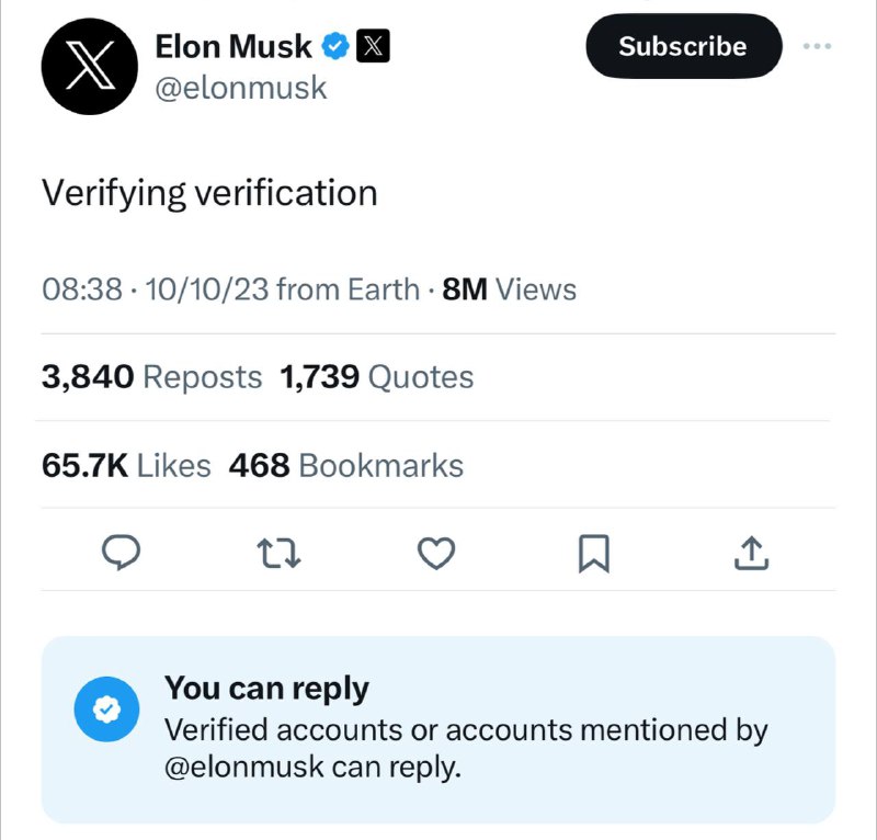 Twitter/X 推出新功能，可开启仅限经过验证的用户评论留言开启可过滤部分评论区中的狗推，缺点是没开会员的也不能发言了🗒 标签: #Twitter #X📢 频道: @GodlyNews1🤖 投稿: @Godlynewsbot