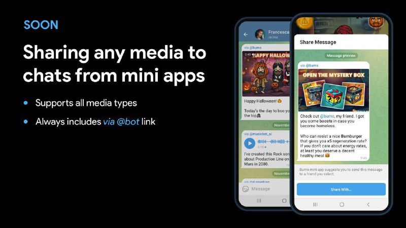 杜罗夫：Telegram 即将为小程序推出 10 项新功能，开发者可以在 Telegram 上创建各种新的应用和游戏