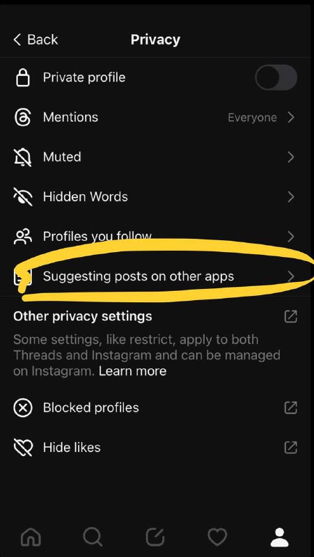 Threads用户现在可以将他们的帖子从Instagram和Facebook上隐藏起来许多Threads用户现在表示他们有能力选择不在Instagram和Facebook上显示他们的帖子