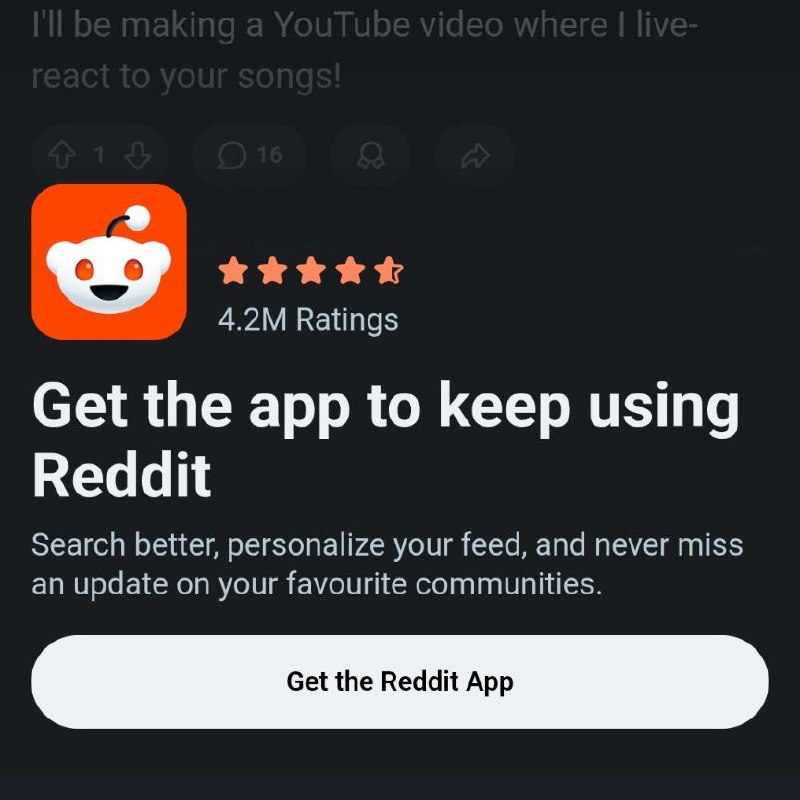 Reddit正在测试阻止移动端用户访问网页版受影响的用户报告称，他们看到一个全屏消息，要求他们在继续浏览前打开或安装应用