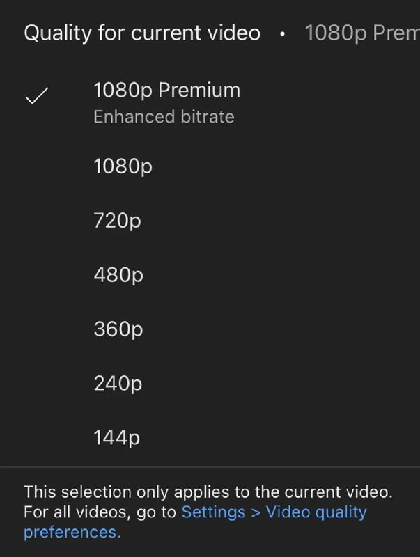 YouTube 将推出“1080p Premium”分辨率该公司发言人 Paul Pennington 表示，该选项目前可供“小部分 YouTube Premium 订阅者”使用“1080p Premium 是 1080p 的增强比特率版本，它为每个像素提供更多信息，从而带来更高质量的观看体验，”Pennington说，并补充说“YouTube 上现有的1080p（HD）分辨率质量产品没有变化