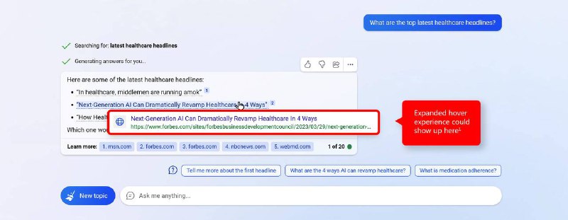 微软已在Bing Chat中加入广告微软公司副总裁Yusuf Mehdi周三在一篇 博客 中表示，该公司正在“探索在聊天体验中植入广告”，当我们询问更多细节时，微软发言人证实，你可能会开始看到广告