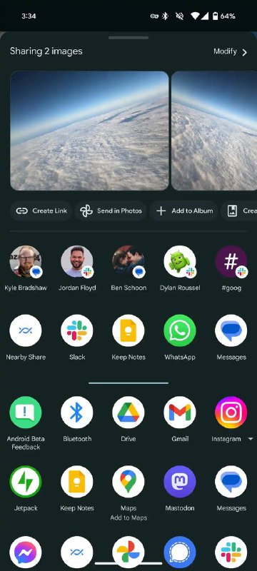 Google Photos推出原生Android 14共享菜单🗒 标签: #Google #Android 📢 频道: @GodlyNews1🤖 投稿: @GodlyNewsBot
