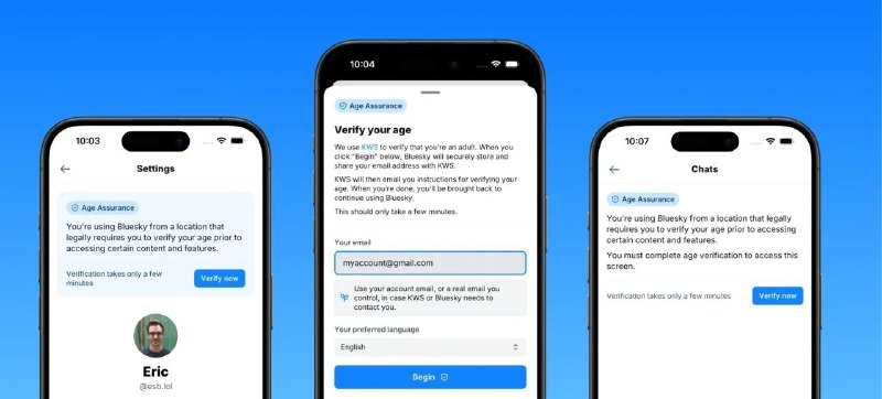 Bluesky 在英国推出年龄验证根据英国的《在线安全法》，含有成人内容的平台必须在 7 月 25 日前实施年龄验证