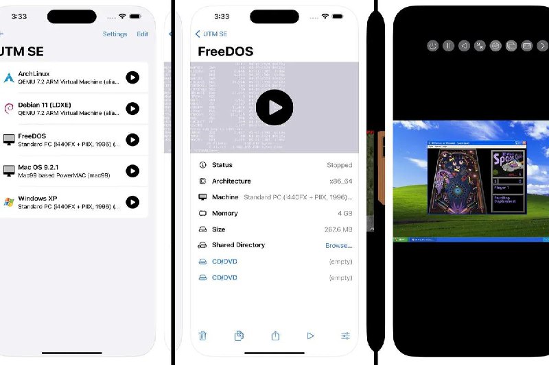 苹果终于批准了第一个适用于 iOS 的 PC 模拟器UTM SE 可以在你的 iPhone 上运行 Windows、Mac OS 9 和 Linux 的经典软件和老派游戏