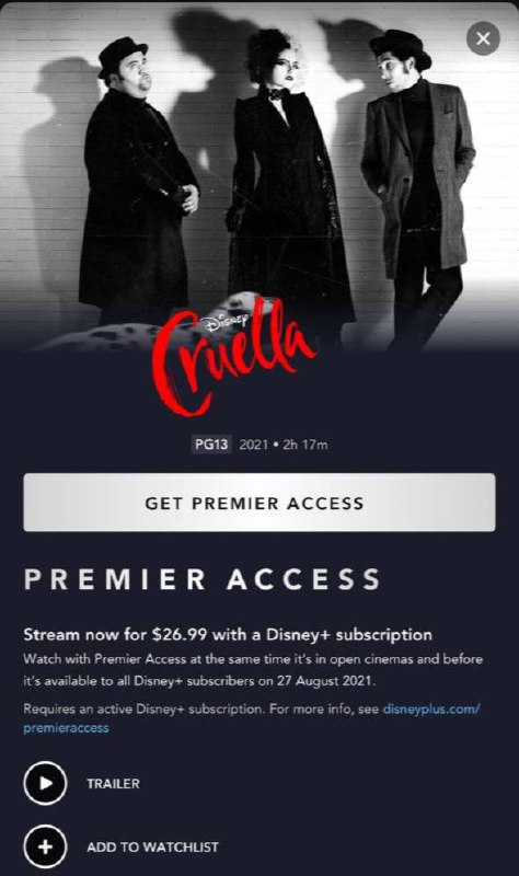 如果今晚在Disney首播的庆余年2推出Premier Access，可以享受类似腾讯的超前点播，那便是绝杀按照以往的价格，基本在$25-$30之间