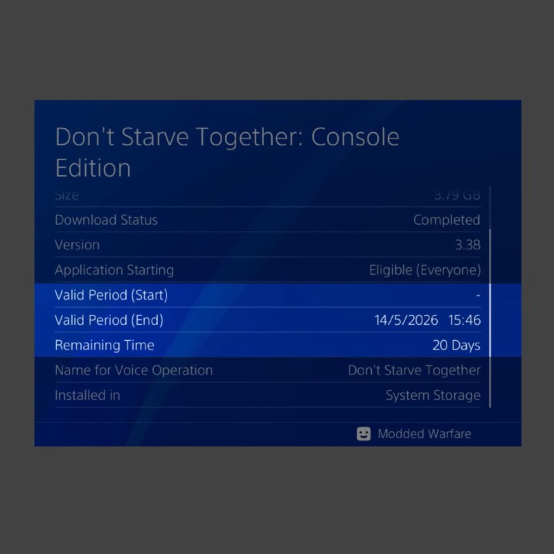 PlayStation要求数字游戏每30天联网验证或由Bug导致联网计时器只出现在了新购买的游戏上，且一段时间后又消失了