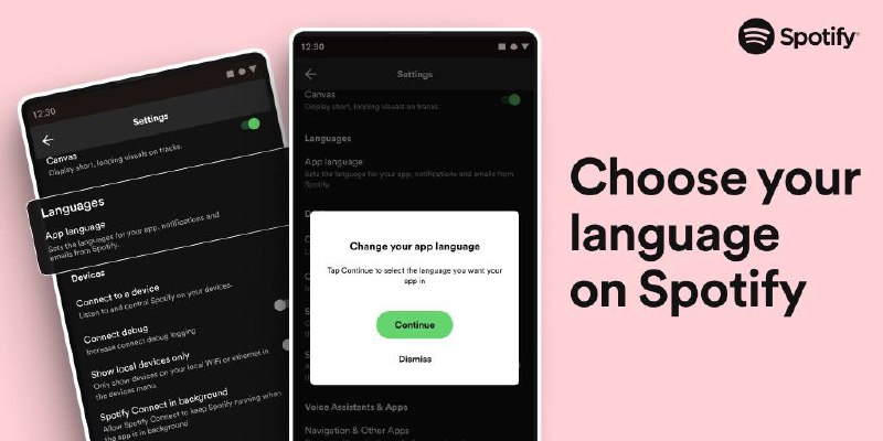 安卓十三用户现在可以直接在Spotify里面设置语言via Julin Agony🗒 标签: #Spotify 📢 频道: @GodlyNews1🤖 投稿: @GodlyNewsBot
