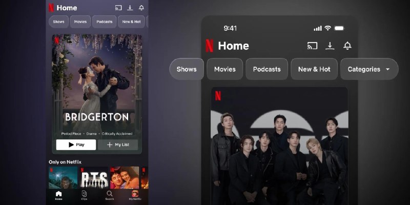 Netflix 推出重新设计的App，新增竖屏短视频根据 Netflix 发布的新闻稿：我们正在推出全新的移动体验，让你更快、更轻松、更有趣地找到喜欢看的影视、想听的内容或想玩的游戏