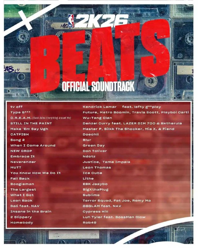 《NBA 2K26》原声带收录《八方来财》，系该曲单中唯一一首中文歌曲🗒 标签: #NBA2K📢 频道: @GodlyNews1🤖 投稿: @GodlyNewsBot