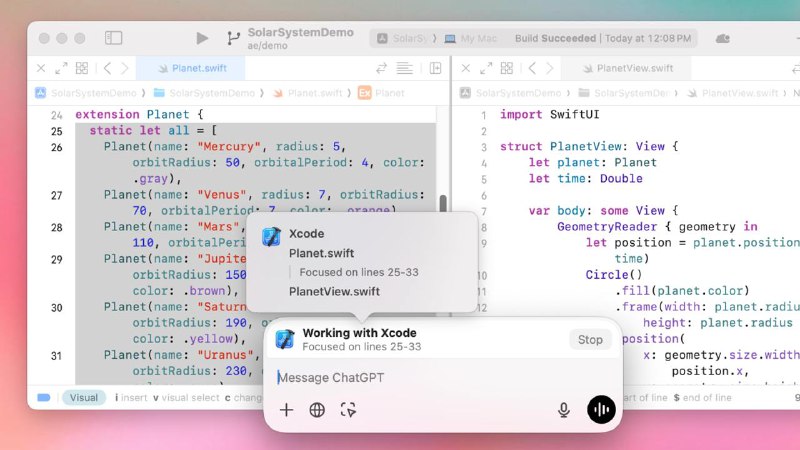 ChatGPT 现在可以与macOS上的应用协同工作ChatGPT for macOS 现在可以与你的应用程序协同工作了