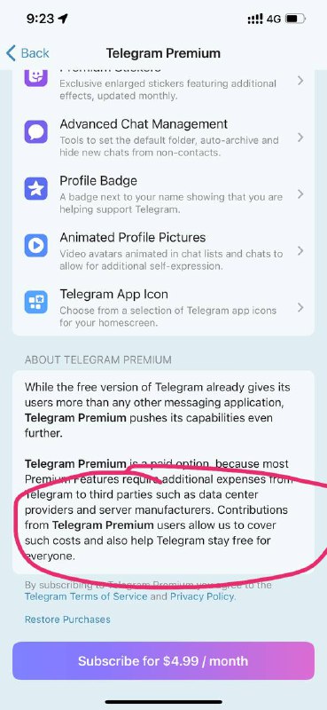 Telegram Premiun用户的格局打开Telegram Premium 用户的订阅费用使我们能够支付此类费用，并帮助 Telegram 为所有人免费提供服务