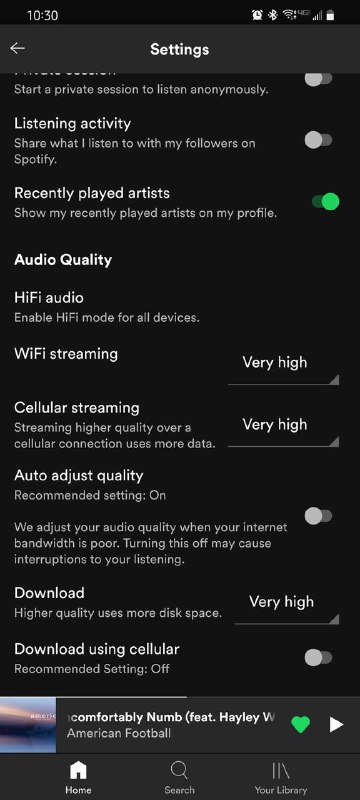 Reddit: Spotify HIFI Audio开关现身Android Beta版频道: @GodlyNews1