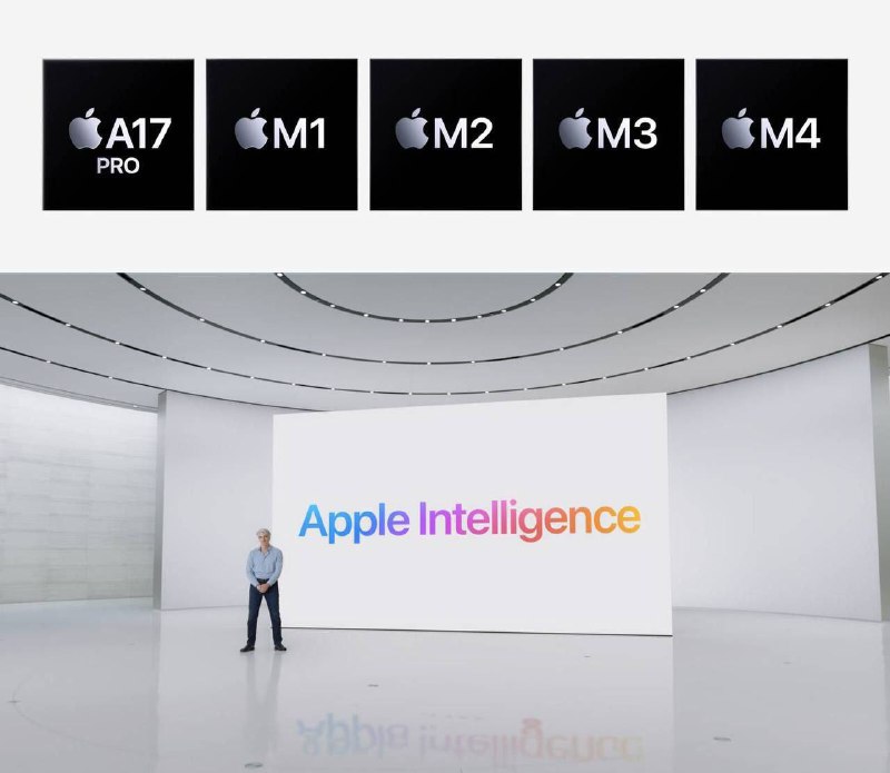 iPhone 15 Pro系列以前的设备与Apple Intelligence (苹果智能)无缘🗒 标签: #Apple📢 频道: @GodlyNews1🤖 投稿: @GodlyNewsBot