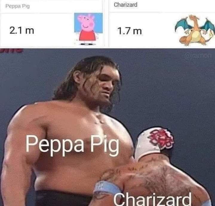 小猪佩奇 VS 喷火龙 🤣
