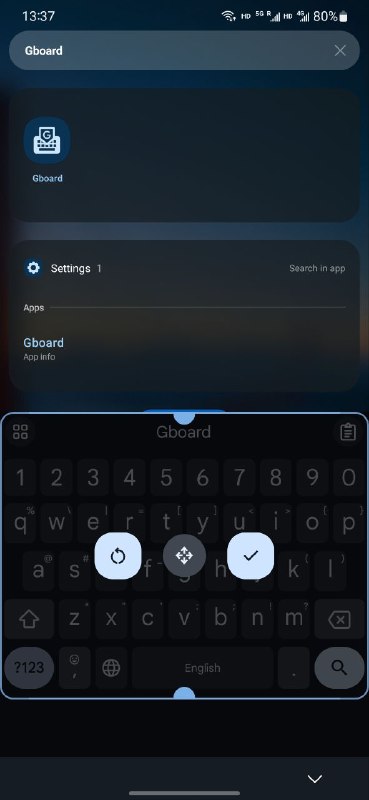 最新 Gboard Beta 版允许直接调整键盘的高度和位置via Danielbility🗒 标签: #Gboard📢 频道: @GodlyNews1🤖 投稿: @GodlyNewsBot