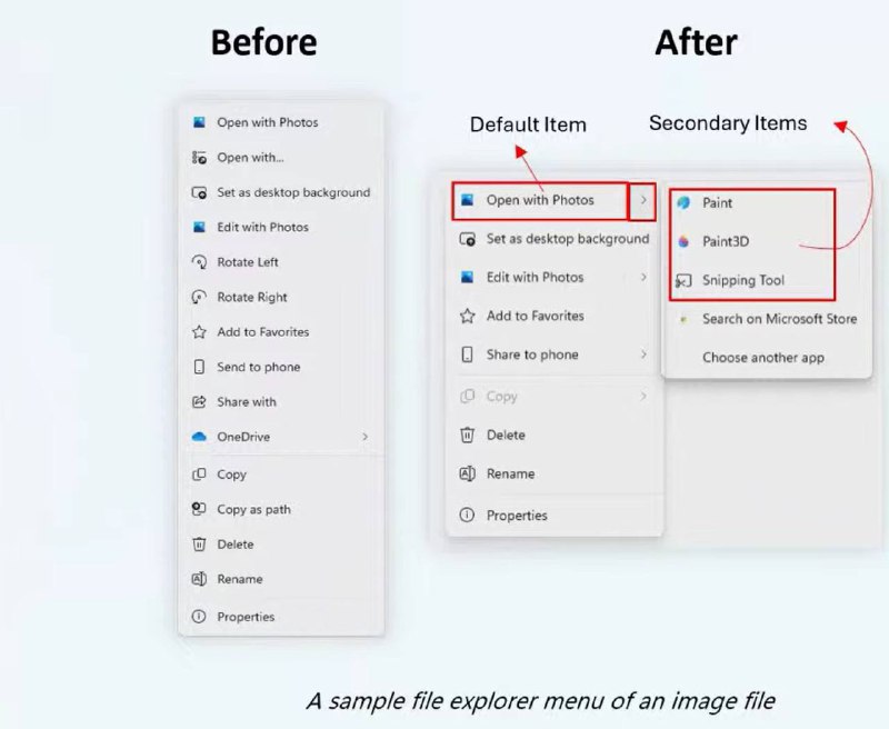 Windows 11右键菜单将新增一个二级菜单🗒 标签: #微软 #Windows📢 频道: @GodlyNews1🤖 投稿: @GodlyNewsBot