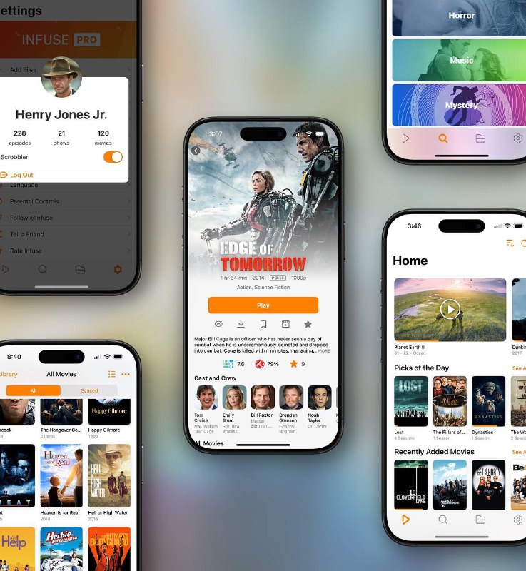 抽奖活动： 庆祝 infuse 8 正式发布，抽  Infuse Pro 年度兑换码奖品内容：Infuse Pro 年度兑换码✖️5每个价值 $12.99，有 Infuse 上架的地区ID均可兑换参与方式：关注频道 @GodlyNews1 ，加入群组 @GodlyGroup 并发送抽奖口令