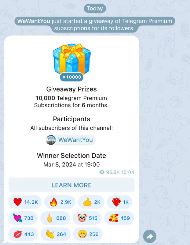 壕无人性，又抽6个月的Telegram Premium ✖️10,000