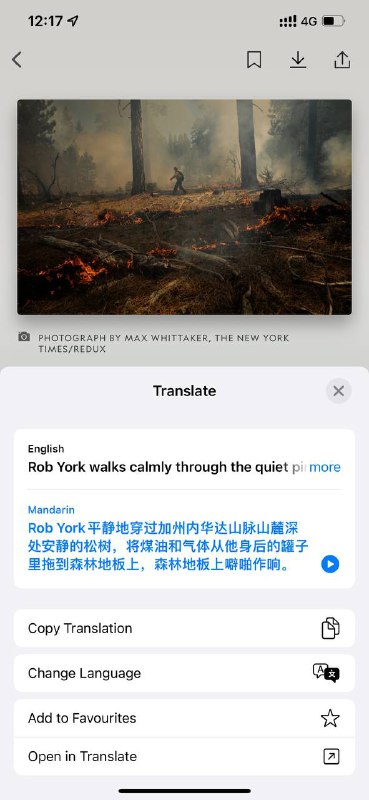 iOS 15 Beta4版，现已支持修改自带翻译的默认目标语言