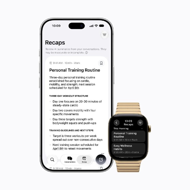 Apple Watch Series 12 搭载全天候运行的 Siri，Apple Watch Ultra 4 已支持全新的 Siri“实时回放”和“Siri 摘要”功能将于今年晚些时候在 Watch Series 12 和 Watch Ultra 4 上以测试版上线，初期仅支持英语