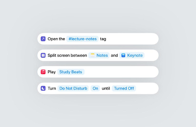 macOS 和iPadOS内容更新macOS：- 文件现在支持自定义颜色和emoji - 可以通过Continuity 获取iPhone的实时活动、拨打电话- Spotlight 优化，用户可以使用简写快速操作——“sm”代表“发送消息”(send message)，“ar”代表“添加提醒”(add reminder)