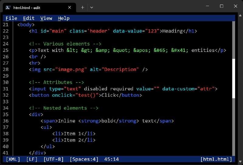 微软开源命令行编辑器Edit 2.0发布：支持语法高亮 还不到300KB微软去年开源的命令行文本编辑器Edit迎来2.0.0版本更新，新增语法高亮功能，Linux版体积仅294KB