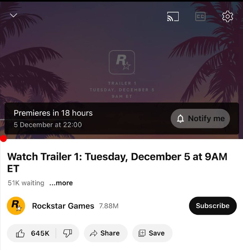 GTA6 预告片已提前上线
