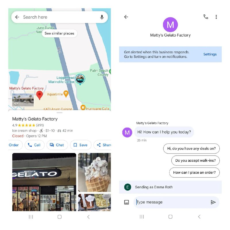 Google 宣布，7月15日起用户将无法在谷歌地图和搜索中与商家开始新对话7月30日，该功能将被删除