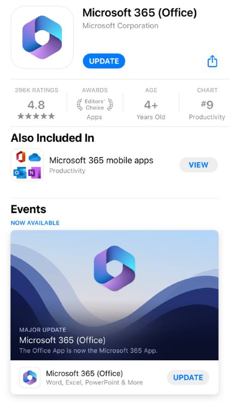 Office 365正式升级为Microsoft 365，并更换了新图标🗒 标签: #Office #Microsoft #新图标📢 频道: @GodlyNews1🤖 投稿: @GodlyNewsBot