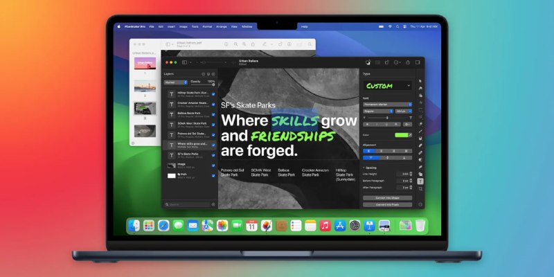 Pixelmator Pro 更新增加了PDF文本编辑和新的“便携式”模板