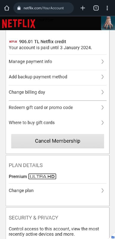 部分用户反馈，Netflix 网页端查看账单历史的入口消失了在移动端，与账单有关的内容完全消失了现在要查看账单历史只能去 netflix.com/BillingActivityvia Danielbility🗒 标签: #Netflix📢 频道: @GodlyNews1🤖 投稿: @GodlyNewsBot