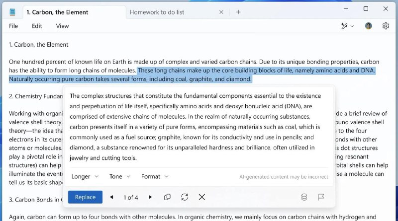 Winodws 11 为 Notepad 及小画家引入 AI 功能Microsoft 最近开始测试 AI 驱动的 Notepad 文字重写和 Paint 小画家图像生成工具，这距离两款程式于 1980 年代首次推出已经超过四十年