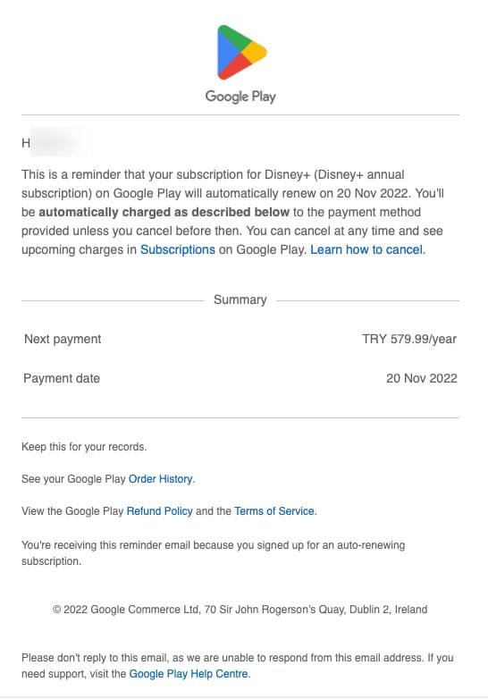 反复横跳！有用户收到邮件称: Disney Plus 将由349.9里拉重新涨回至 579.99里拉 [DP]P.S 此次涨价可能是由于定价过低加上汇率波动导致的