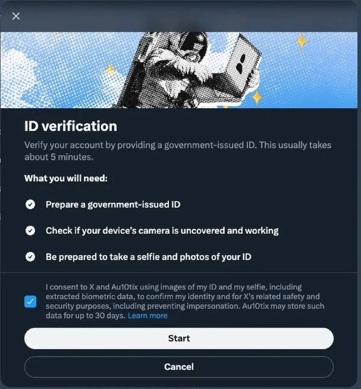 X现在可以要求用户提供身份证以验证其付费账户社交媒体平台 X（前身为 Twitter）现在将允许付费用户使用政府 ID 验证其账户，以防止冒充并