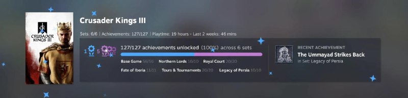 Steam推出“成就集”，开发者可以借此为基础游戏和 DLC 分别列出不同的成就组，每组都有自己的进度条