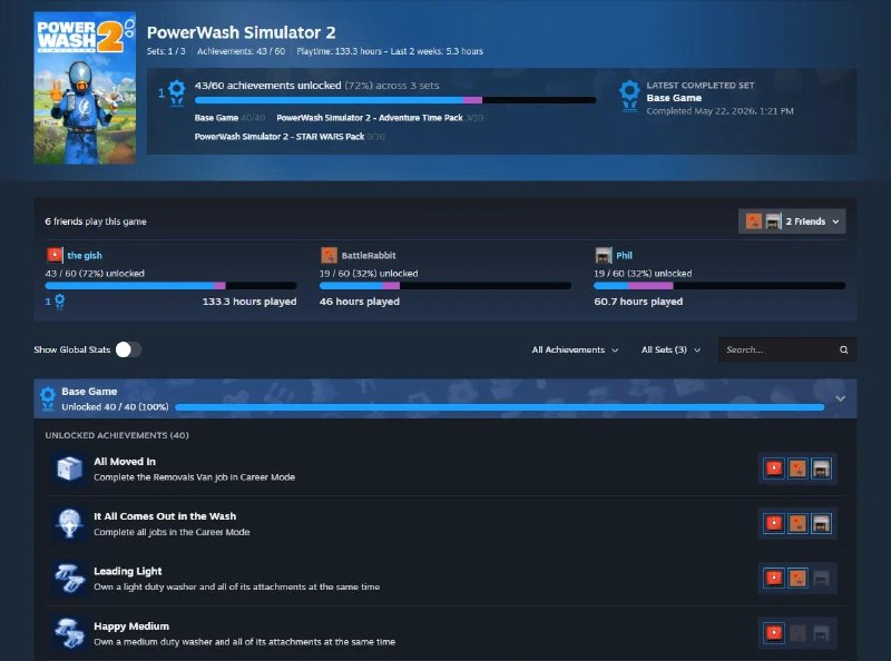 Steam推出“成就集”，开发者可以借此为基础游戏和 DLC 分别列出不同的成就组，每组都有自己的进度条