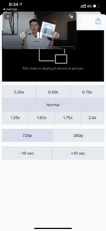 利用 快捷指令 和 Scriptable 解锁iOS的YouTube画中画，可调节播放速度清晰度.支持YouTube App端和Safari.使用方法: 在视频页面中点击分享，更多程序，选中该捷径并给予访问页面权限即可.利用 快捷指令 和 Scriptable 解锁iOS的YouTube画中画，可调节播放速度清晰度.支持YouTube App端和Safari.使用方法: 在视频页面中点击分享，更多程序，选中该捷径并给予访问页面权限即可.