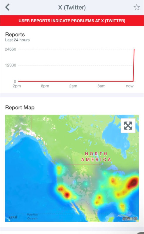 X / Twitter 正在发生大规模宕机🗒 标签: #X #Twitter📢 频道: @GodlyNews1🤖 投稿: @GodlyNewsBot