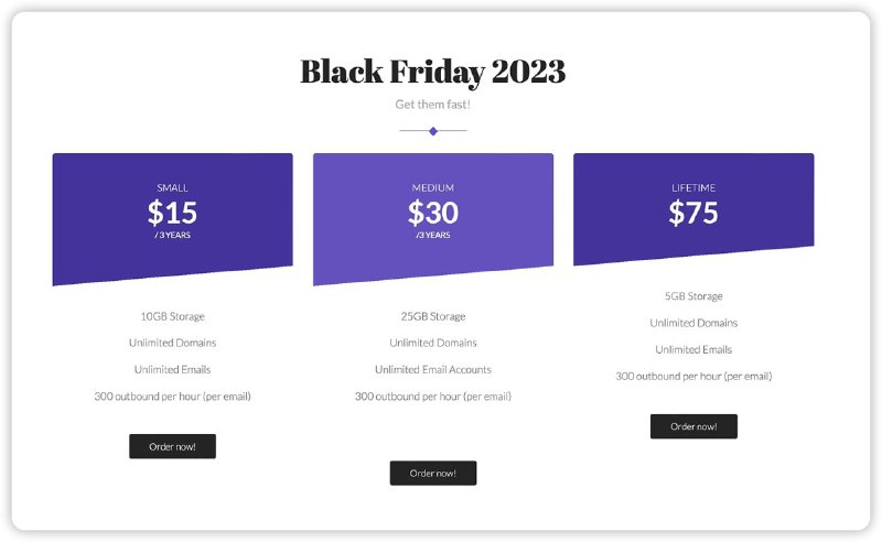 Mxroute 黑五邮局促销：终身版售价$75（去年是$99）5GB StorageUnlimited DomainsUnlimited Emails300 outbound per hour (per email)